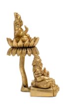 Superfine Brass Kuber, Laxmi & Riddhi Idol – Trinity of Wealth – 5 Inch - Image 4