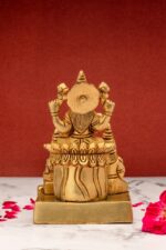 Superfine Brass Kuber, Laxmi & Riddhi Idol – Trinity of Wealth – 6 Inch - Image 9