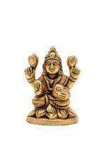 Brass Laxmi Mata Idol – Miniature – 2 Inch - Image 6