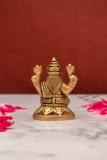 Brass Laxmi Mata Idol – Miniature – 2 Inch - Image 3