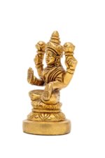 Brass Laxmi Mata Idol – Beautifully Carved – 3.5 Inch - Image 6