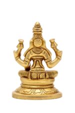 Brass Superfine Laxmi Mata Idol – Miniature – 3 Inch - Image 4