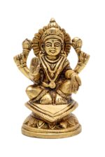 Brass Superfine Laxmi Mata Idol – 4.25 Inch - Image 8