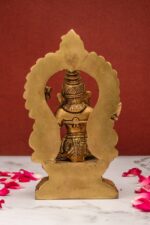 Brass Superfine Laxmi Mata Idol – With Frame – 6 Inch - Image 3