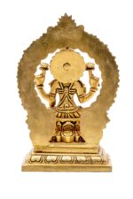 Brass Superfine Laxmi Mata Idol – With Frame – 7 Inch - Image 8