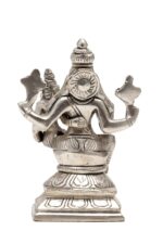 Brass Silver-Coated Superfine Lord Narsingh Idol- 4.35 Inches - Image 5