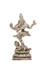 Brass Silver-Coated Superfine Nataraj Idol Miniature – 2.75 Inches - Image 6