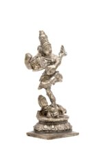 Brass Silver-Coated Superfine Nataraj Idol Miniature – 2.75 Inches - Image 5
