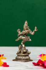 Brass Silver-Coated Superfine Nataraj Idol Miniature – 2.75 Inches - Image 8