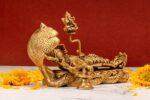 Superfine Brass Padmananam Idol – Detailed Carving – 5 Inch - Image 14