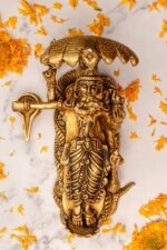 Superfine Brass Padmananam Idol – Detailed Carving – 5 Inch - Image 10