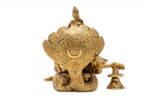Superfine Brass Padmananam Idol – Detailed Carving – 5 Inch - Image 7