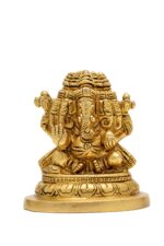 Superfine Brass  Punchmukhi Ganesh Idol – 3.5 Inch - Image 6