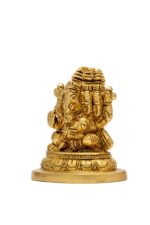 Superfine Brass  Punchmukhi Ganesh Idol – 3.5 Inch - Image 4