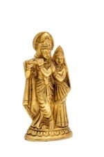 Brass Radha Krishna Idol – 4.5 Inch - Image 5