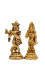 Superfine Brass Radha Krishna Idol – 4 Inch - Image 6