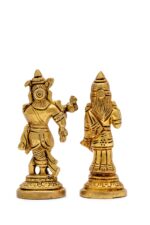Superfine Brass Radha Krishna Idol – 4 Inch - Image 4