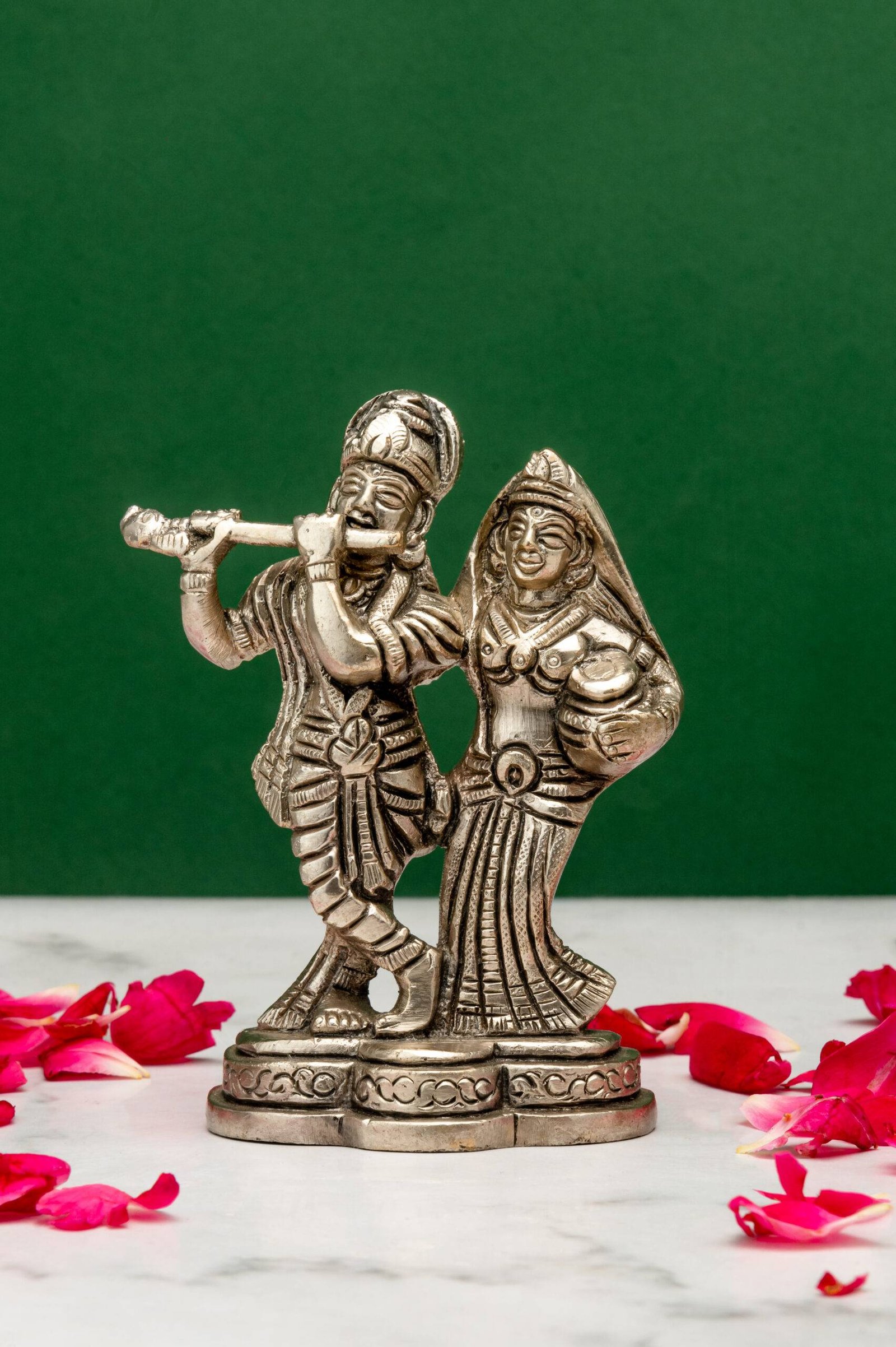 brass-Radha-Krishna-441-8-scaled-1.jpg Brass Silver-Coated Radha Krishna Idol – 4.35 Inch - Image 1