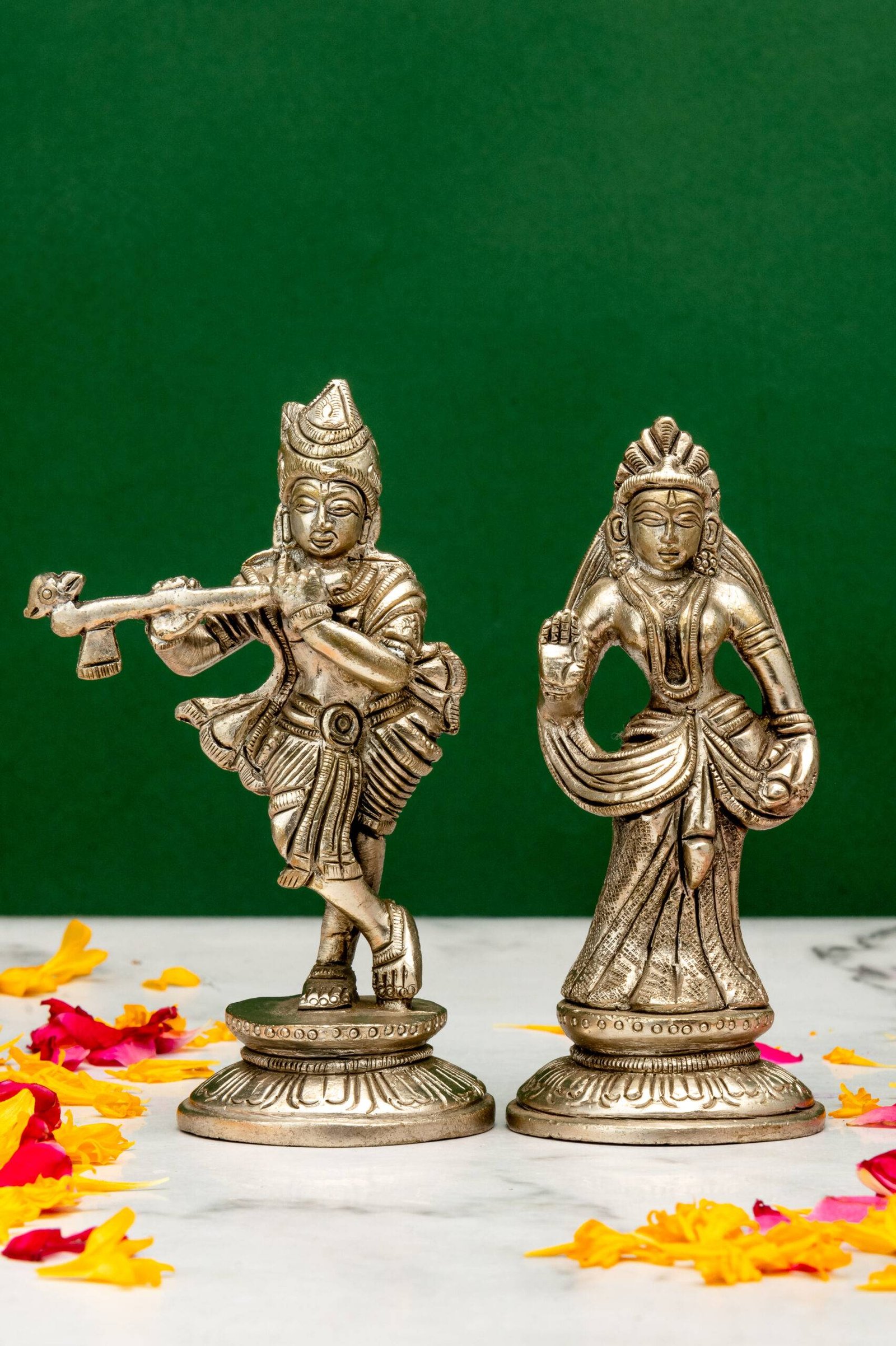 brass-Radha-Krishna-457-14-scaled-1.jpg Brass Silver-Coated Radha Krishna Idol – 4.35 Inch - Image 1