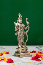 Brass Silver-Coated Superfine Ram Lalla Idol – 5.35 Inches - Image 4