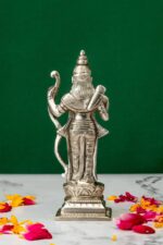 Brass Silver-Coated Superfine Ram Lalla Idol – 5.35 Inches - Image 3