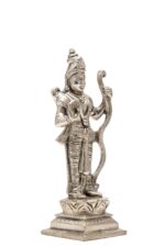 Brass Silver-Coated Superfine Ram Lalla Idol – 5.35 Inches - Image 6