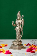 Brass Silver-Coated Superfine Ram Lalla Idol – 5.35 Inches - Image 2