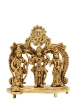 Superfine Brass Ram Darbar – Detailed Carving – 7 Inch - Image 6