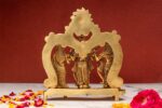Superfine Brass Ram Darbar – Detailed Carving – 7 Inch - Image 7