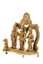 Superfine Brass Ram Darbar – Detailed Carving – 7 Inch - Image 4