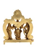 Superfine Brass Ram Darbar – Detailed Carving – 7 Inch - Image 3
