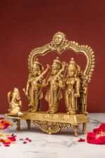 Superfine Brass Ram Darbar – Beautifully Carved – 9 Inch - Image 2