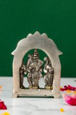 Brass Silver-Coated Superfine Ram Darbar – 3.15 Inches - Image 3