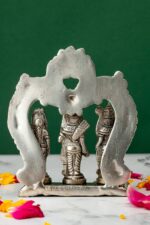 Brass Silver-Coated Superfine Ram Darbar – 4.75 Inches - Image 3