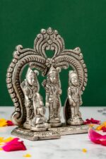 Brass Silver-Coated Superfine Ram Darbar – 4.75 Inches - Image 4