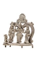 Brass Silver-Coated Superfine Ram Darbar – 7 Inches - Image 7