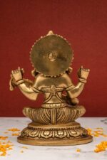 Brass Superfine Saraswati Idol – Detailed Carving – 7.5 Inch - Image 3
