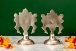 Brass Silver Coated Superfine Shank Chakra – 4.35 Inch - Image 3