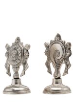 Brass Silver Coated Superfine Shank Chakra – 4.35 Inch - Image 7