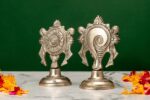 Brass Silver Coated Superfine Shank Chakra – 4.35 Inch - Image 2