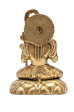 Superfine Brass Sitting Shiva Idol – Aashirwaad Mudra – 8 Inch - Image 3