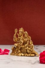 Superfine Brass Shiv Parivar Idol with Nandi – 3 Inch - Image 6