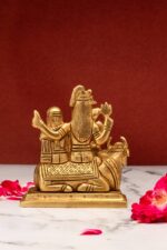 Superfine Brass Shiv Parivar Idol with Nandi – 4.25 Inch - Image 7