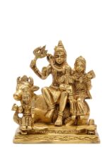 Superfine Brass Shiv Parivar Idol with Nandi – 6 Inch - Image 6