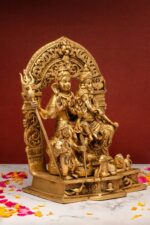 Brass Superfine Shiv Parivar Idol – With Shivling – 12 Inch - Image 4