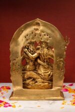 Brass Superfine Shiv Parivar Idol – With Shivling – 12 Inch - Image 3