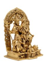 Brass Superfine Shiv Parivar Idol – With Shivling – 12 Inch - Image 7