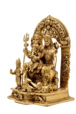 Brass Superfine Shiv Parivar Idol – With Shivling – 12 Inch - Image 6