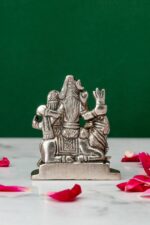 Brass Silver-Coated Shiv Parivar Idol – 2.75 Inches - Image 3