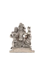 Brass Silver-Coated Shiv Parivar Idol – 2.75 Inches - Image 5